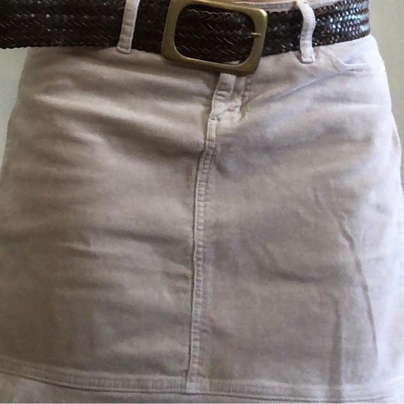 Corduroy  Oat Fringe Flare Midi Skirt Sz 12 - Picture 11 of 12